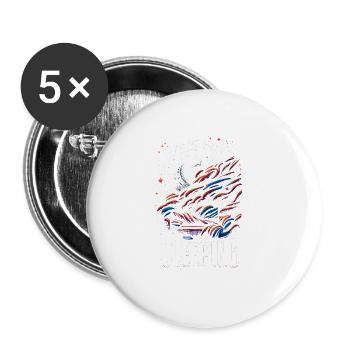 Favorite Hobby Sleeping 7 - Buttons large 2.2'' (5-pack) - white
