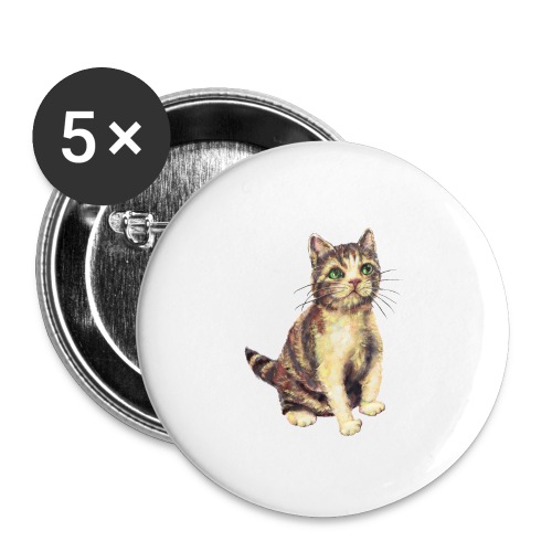 Cat - Buttons large 2.2'' (5-pack)