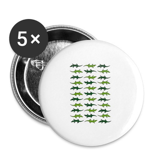 Crocs and gators - Buttons large 2.2'' (5-pack)