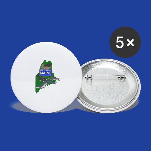 Welcome to Maine Color - Buttons large 2.2'' (5-pack)