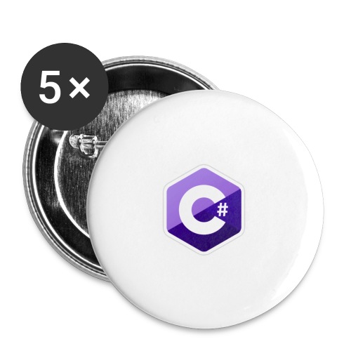 csharp - Buttons large 2.2'' (5-pack)
