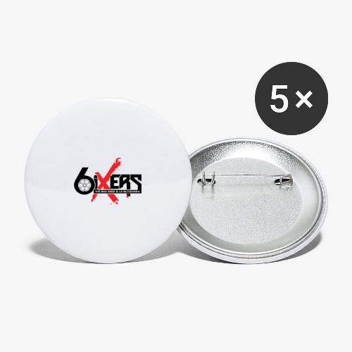 6ixersLogo - Buttons large 2.2'' (5-pack)