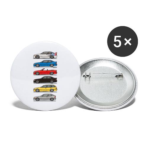Stack of E36 Variants - Buttons large 2.2'' (5-pack)