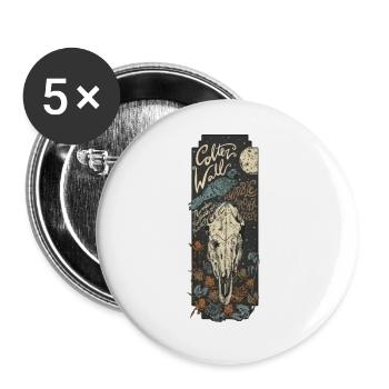 Colter Wall - Buttons large 2.2'' (5-pack) - white
