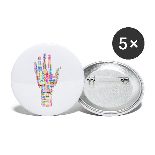 The Hand - Buttons large 2.2'' (5-pack)