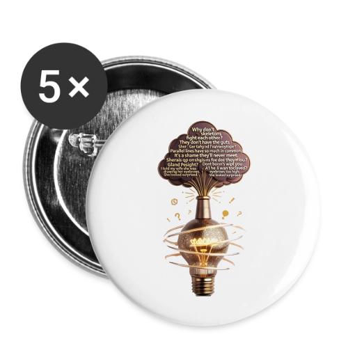 Dad Joke Generator T Shirt - Buttons large 2.2'' (5-pack)