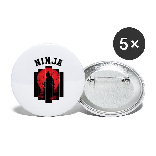 Ninja in the Shadows - Buttons large 2.2'' (5-pack)