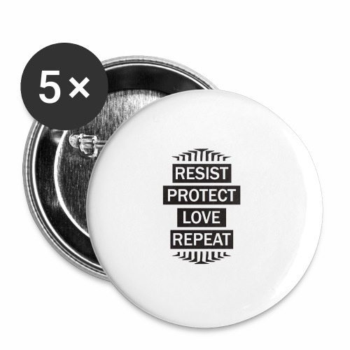 resist repeat - Buttons large 2.2'' (5-pack)