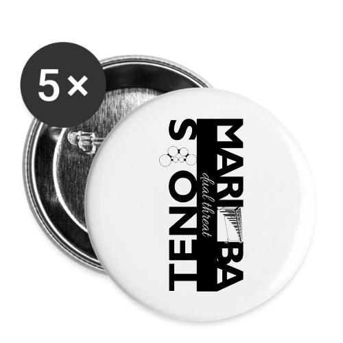 Dual Threat Black Vertical Marimba Tenor - Buttons large 2.2'' (5-pack)