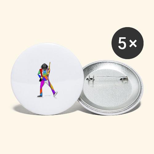 Sax player - Buttons large 2.2'' (5-pack)