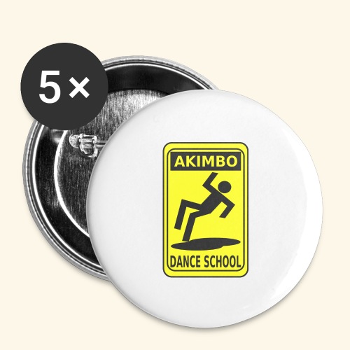 Akimbo Dance School - Buttons large 2.2'' (5-pack)
