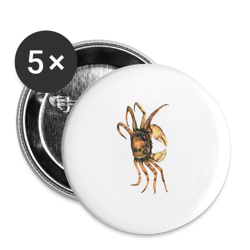 Crab - Buttons large 2.2'' (5-pack)