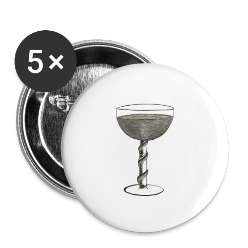 Wine glass - Buttons large 2.2'' (5-pack)