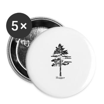 Simple Tree Hugger - Buttons large 2.2'' (5-pack) - white