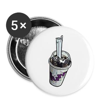Cookies Cream - Buttons large 2.2'' (5-pack) - white