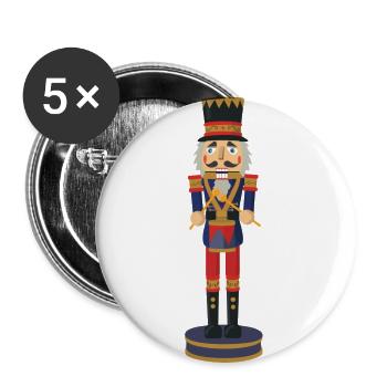 nussknacker nutcracker weihnachten christmas santa - Buttons large 2.2'' (5-pack) - white