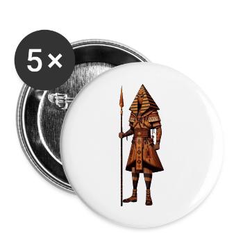Desert Guardian: The Pyramid Warrior - Buttons large 2.2'' (5-pack) - white