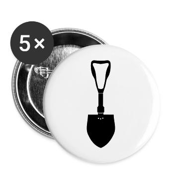 klappspaten_vec_1 us - Buttons large 2.2'' (5-pack) - white