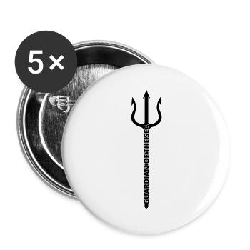 Guardian of the Sea Trident - Buttons large 2.2'' (5-pack) - white