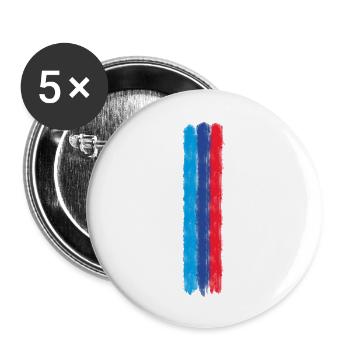 Motorsport Power Line - Buttons large 2.2'' (5-pack) - white