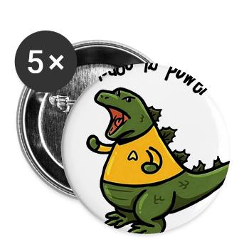 Knowledge is power  - Buttons large 2.2'' (5-pack) - white