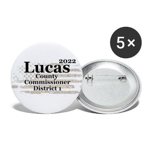 Lucas for Williamson County Commission- District 1 - Buttons large 2.2'' (5-pack)