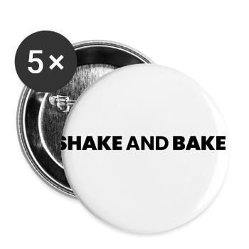 shake and bake - Buttons large 2.2'' (5-pack) - white