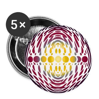 Abstract Art - Colorful Abstract - Buttons large 2.2'' (5-pack) - white