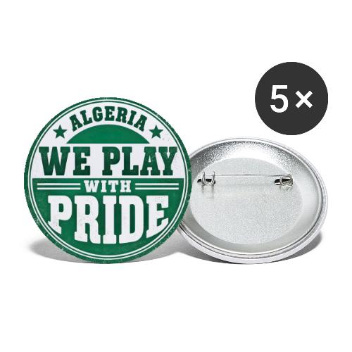 Algeria Soccer Fan Shirt — We Play With Pride - Buttons large 2.2'' (5-pack)