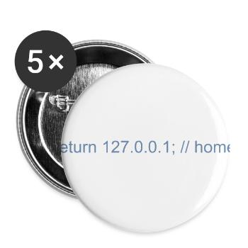 Programmer Nerd IT Joke Developer Home - Buttons large 2.2'' (5-pack) - white