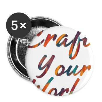 Craft Your World - Buttons large 2.2'' (5-pack) - white