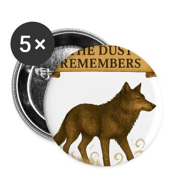 The Dust Remembers Forest Spirit T-Shirt - Buttons large 2.2'' (5-pack) - white