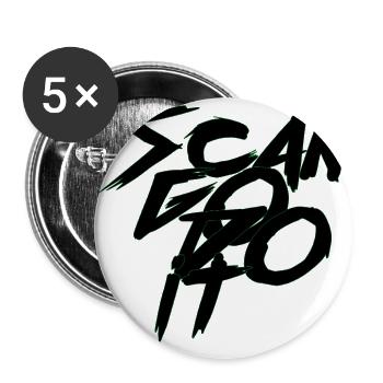 Neon Graffiti Tech Calligraphy Scan and go do it  - Buttons large 2.2'' (5-pack) - white