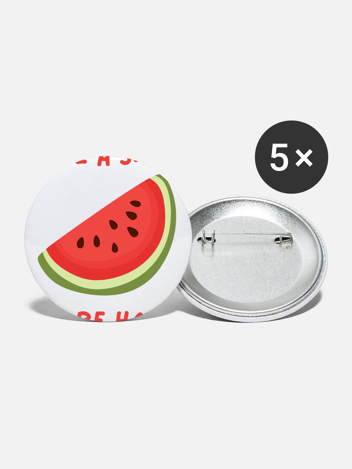 watermelon slice - Buttons large 2.2'' (5-pack) - white