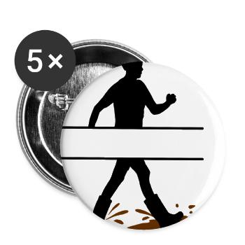 Male Mud Walker Custom – Mud Explorer - Buttons large 2.2'' (5-pack) - white