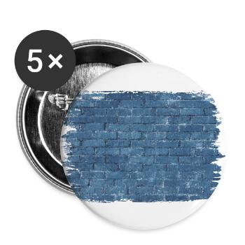 The Wall Pattern - Oil Painting - Buttons large 2.2'' (5-pack) - white