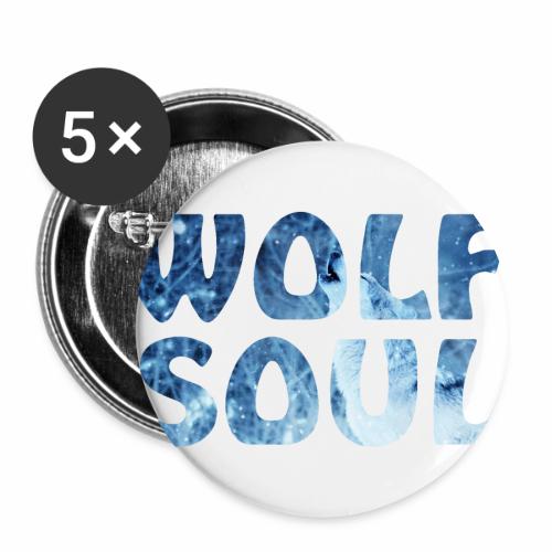 Wolf Soul - Cool Snow Wolf Souls Gift Ideas - Buttons large 2.2'' (5-pack)