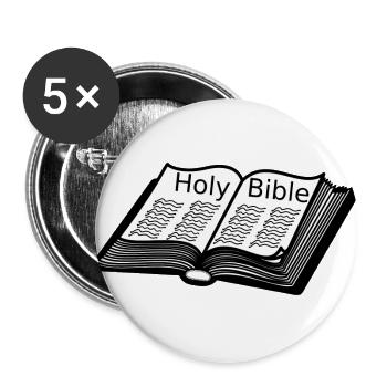 god gott church kirche bible bibel wedding hochzei - Buttons large 2.2'' (5-pack) - white