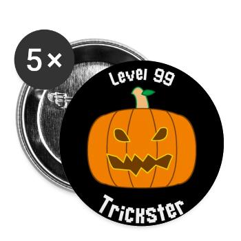 Level 99 trickster - Buttons large 2.2'' (5-pack) - white