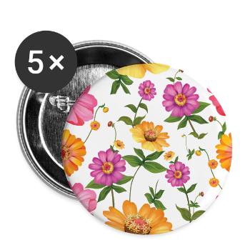 Pattern - Buttons large 2.2'' (5-pack) - white