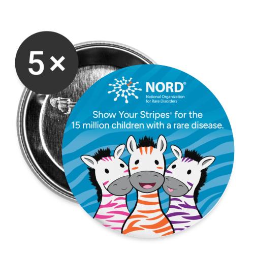 Rare Disease Day Sticker - Buttons large 2.2'' (5-pack)