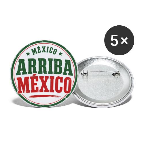 Mexico Soccer Watch Party Shirt — Arriba Mexico - Buttons large 2.2'' (5-pack)