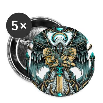 Archangel of Salvation - Buttons large 2.2'' (5-pack) - white