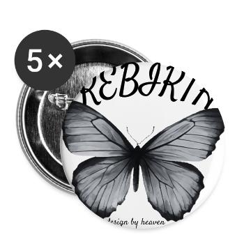 Rebirth Aesthetic Butterfly Graphic Art - Buttons large 2.2'' (5-pack) - white