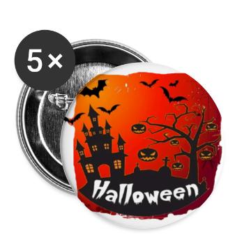 Halloween,happy Halloween , Halloween party - Buttons large 2.2'' (5-pack) - white