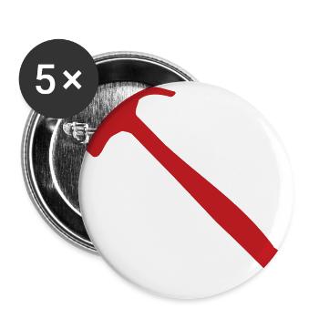 Hammer - Tool - Buttons large 2.2'' (5-pack) - white