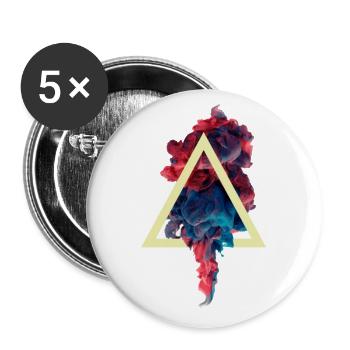 Abstract color - Buttons large 2.2'' (5-pack) - white