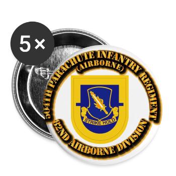 Flash - 504th Parachute Infantry Regiment - Buttons large 2.2'' (5-pack) - white