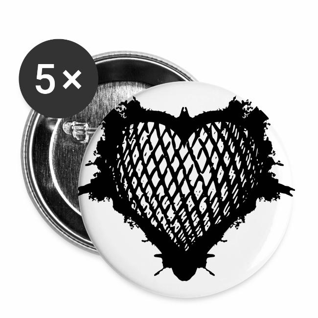 Heart grid pattern balloon splash logo gift ideas