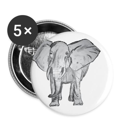 Big Elephant - Buttons large 2.2'' (5-pack)